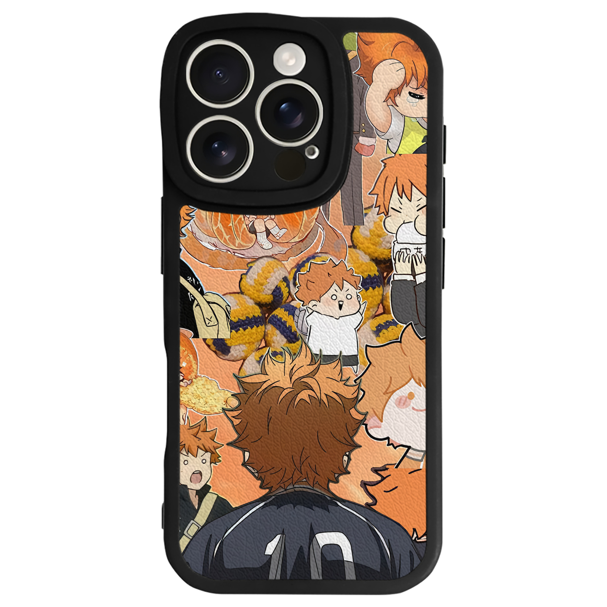 （画像用） ハイキュー!! Haikyu!! 【iPhone 16シリーズ対応】シリコンスマホケース（レザー調） 材質：シリコン